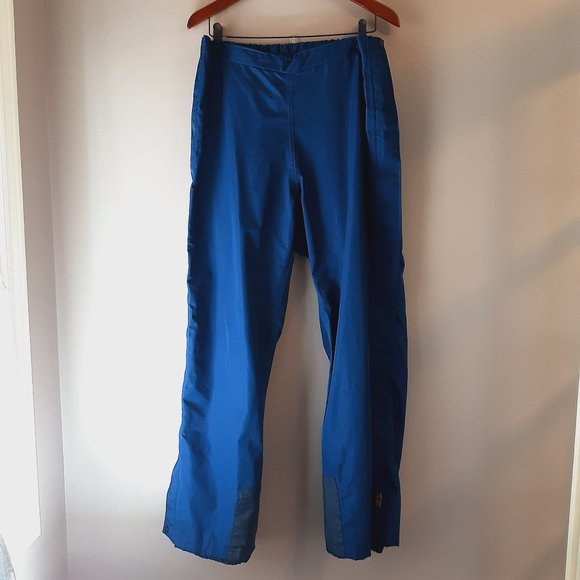 Vintage Goretex Meridian Men's Blue Full Side Zip Waterproof Rain Snow Pants XL - Picture 1 of 16